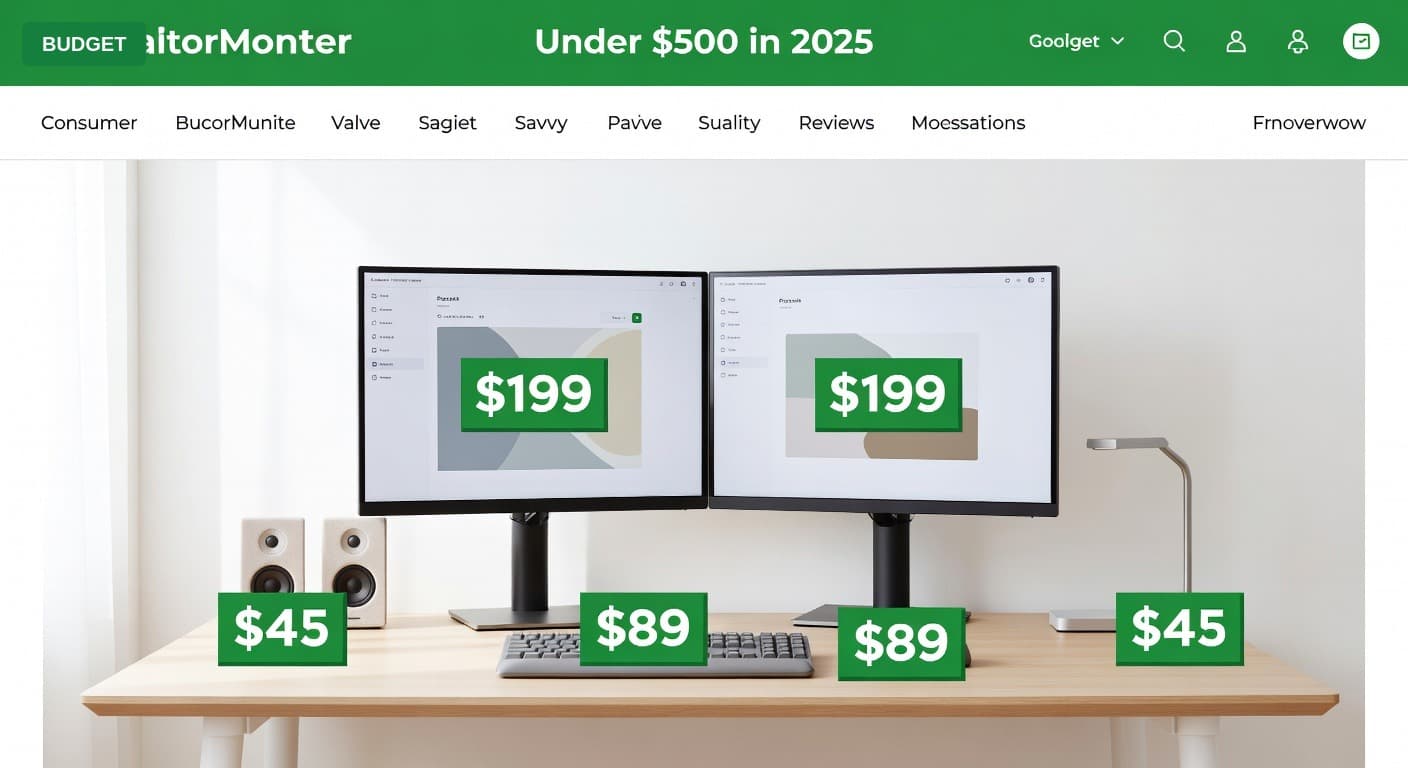 Dual Monitor Workspace Under $500 (2025)