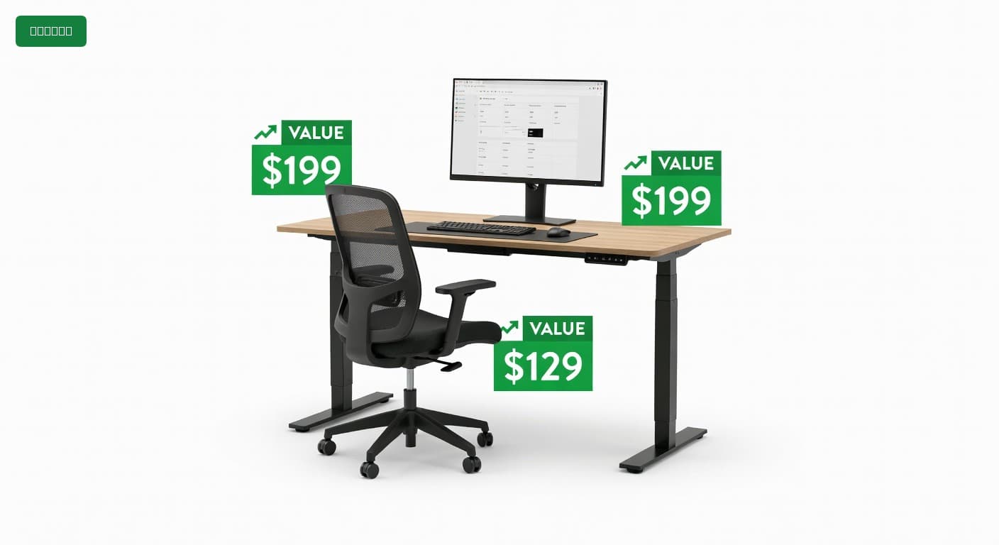 Ergonomic Standing Desk Setup Under $550 (2025)