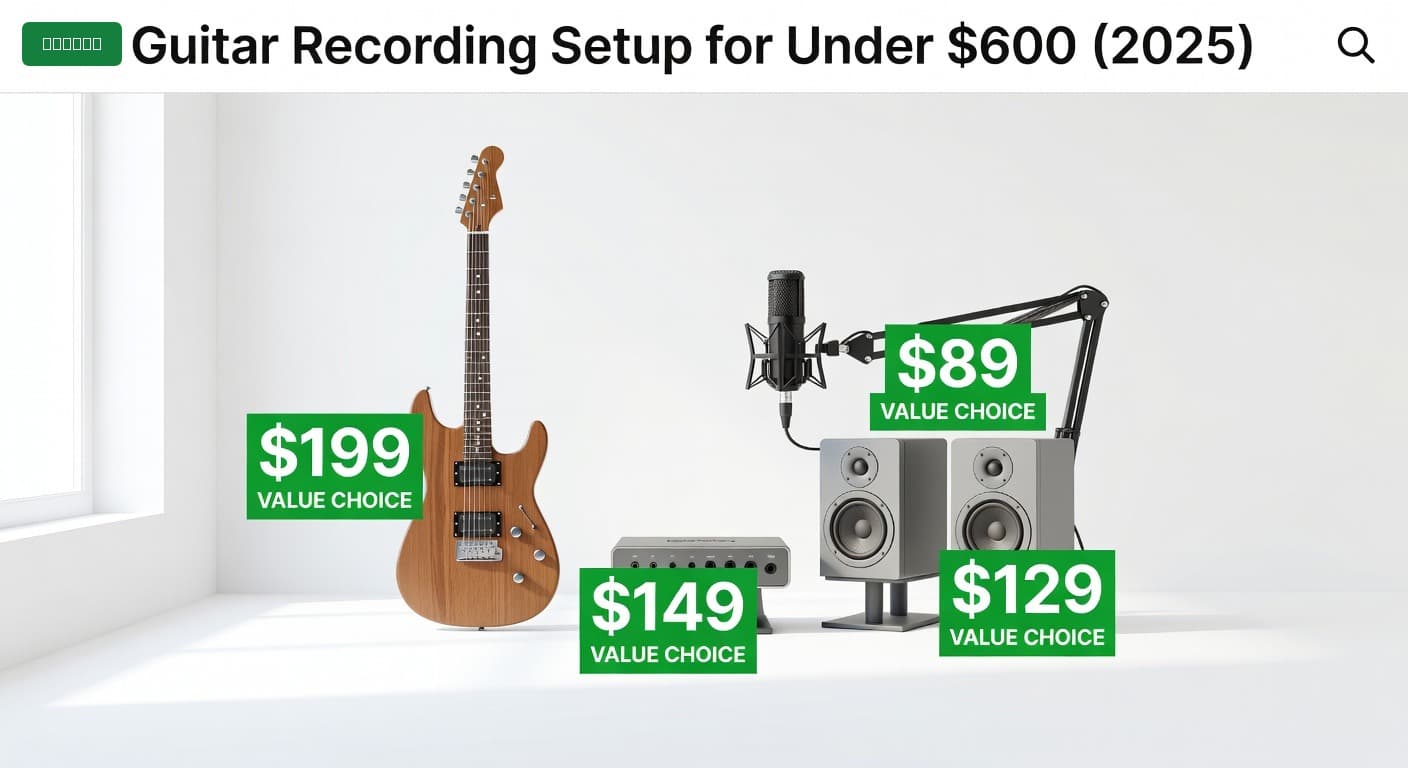 Guitar Recording Setup for Under $600 (2025)