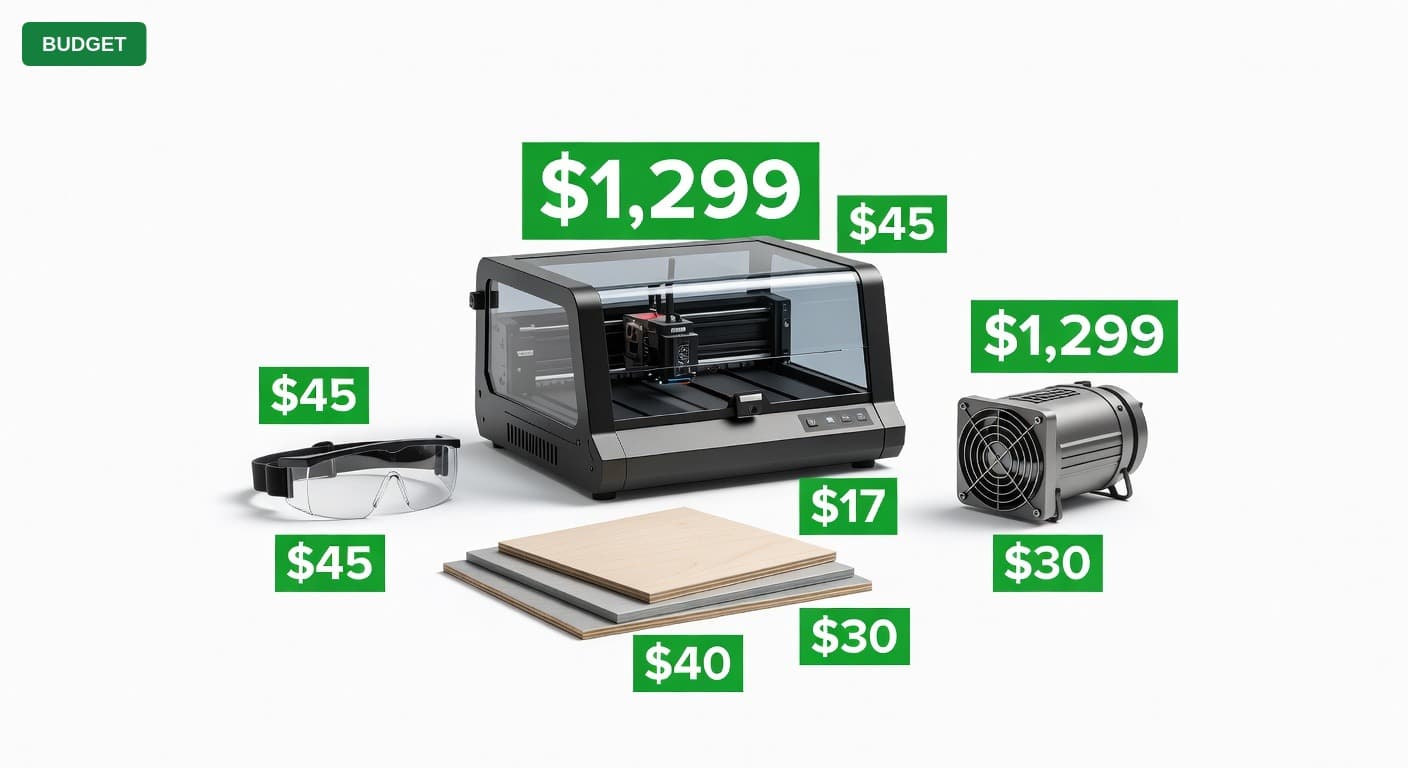 Laser Cutter Hobby Setup Under $1300 (2025)
