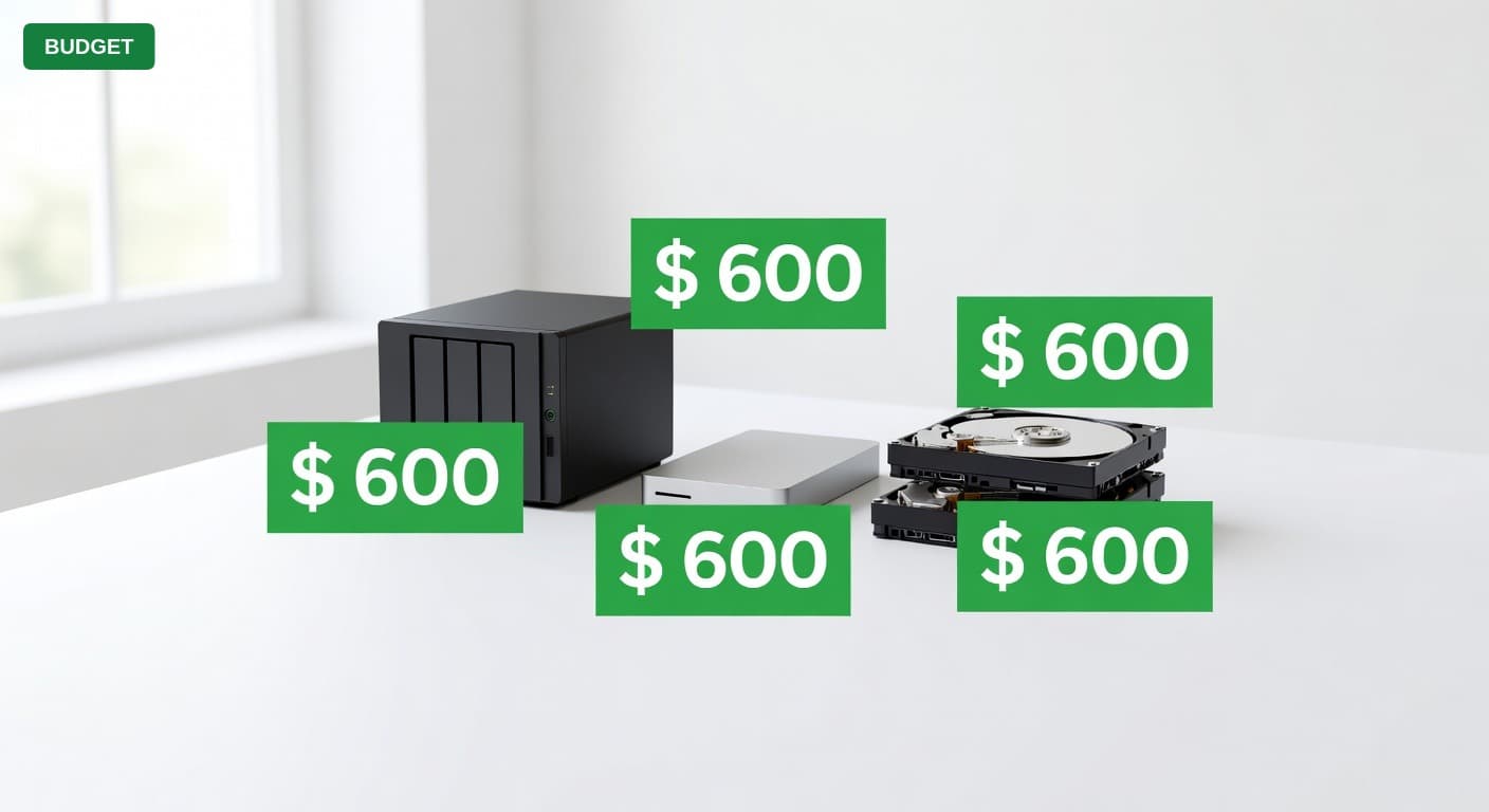 NAS Storage on a Budget: $600 Guide (2025)