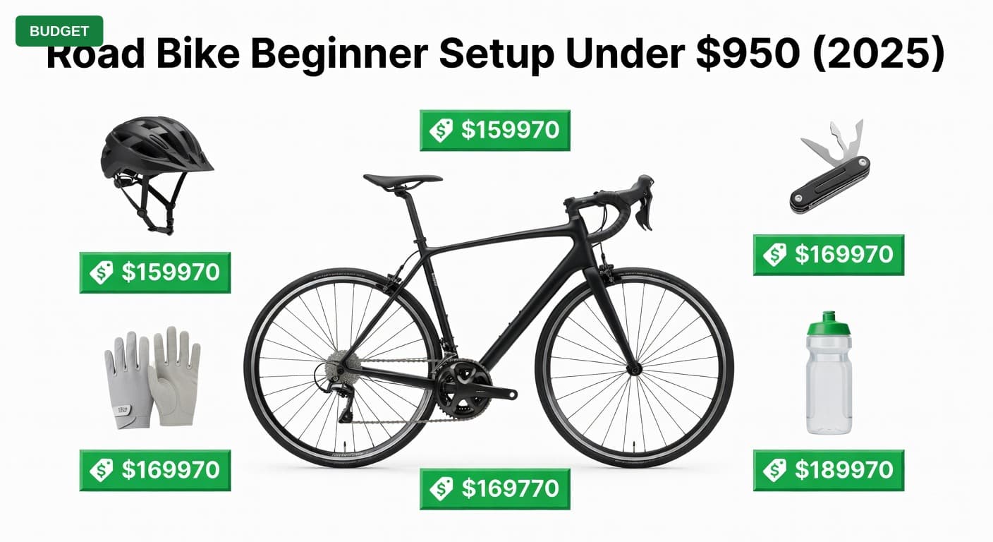 Road Bike Beginner Setup Under $950 (2025)