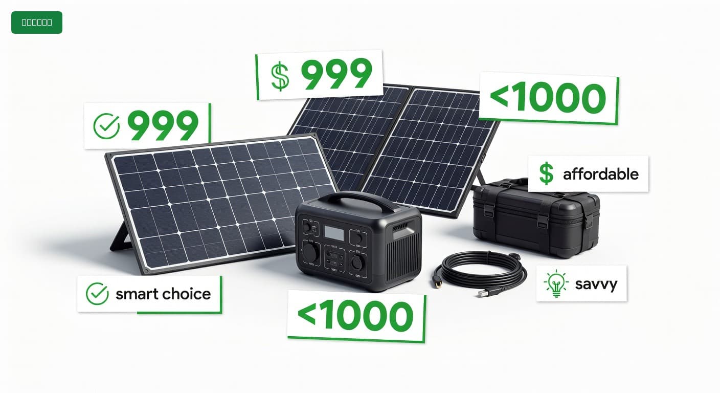 Solar Generator Kit Under $1000 (2025)