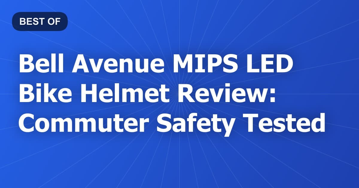 Bell Avenue MIPS LED Bike Helmet Review: Commuter Safety Tested
