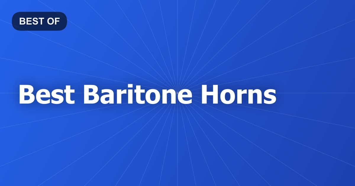 Best Baritone Horns