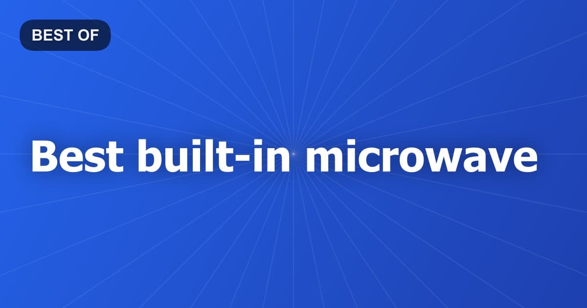 Best built-in microwave