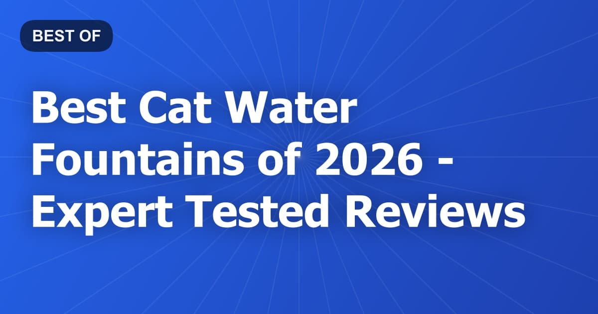 Best Cat Water Fountains of 2026 - Expert Tested Reviews