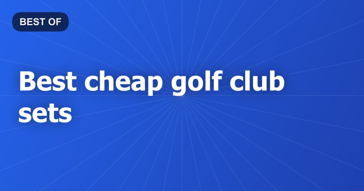 Best cheap golf club sets
