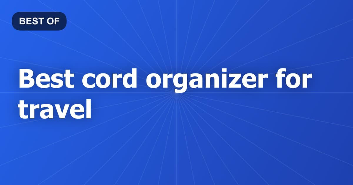 Best cord organizer for travel