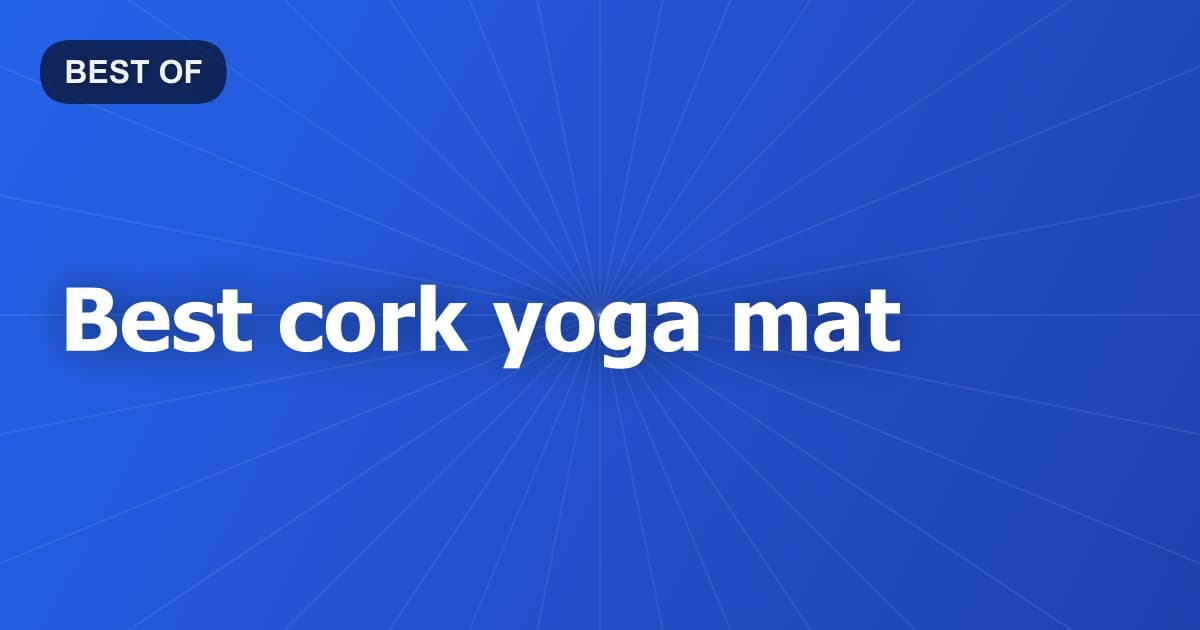 Best cork yoga mat