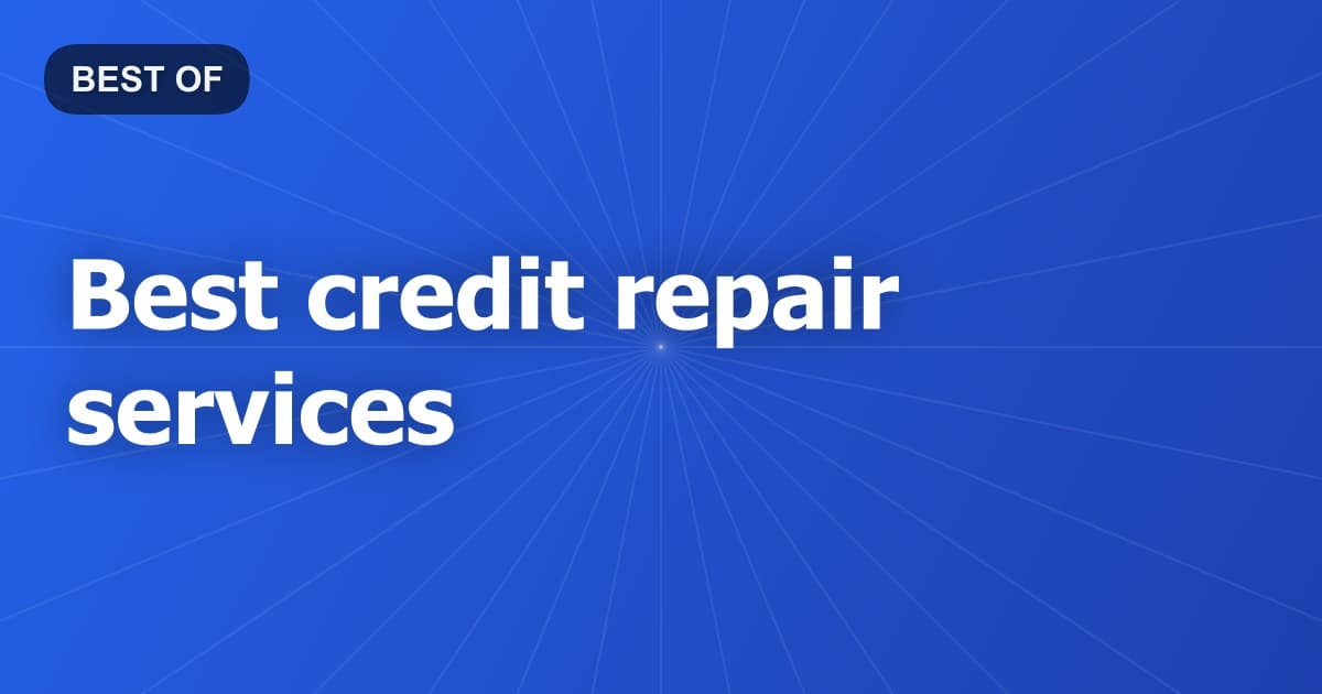 Best credit repair services