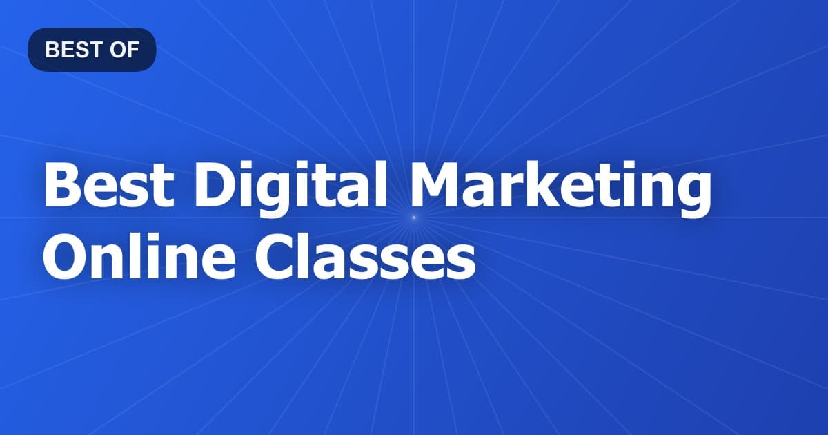 Best Digital Marketing Online Classes