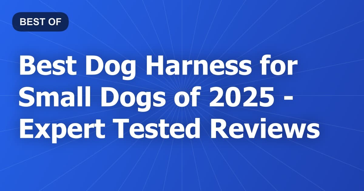 Best Dog Harness for Small Dogs of 2026 - Expert Tested Reviews