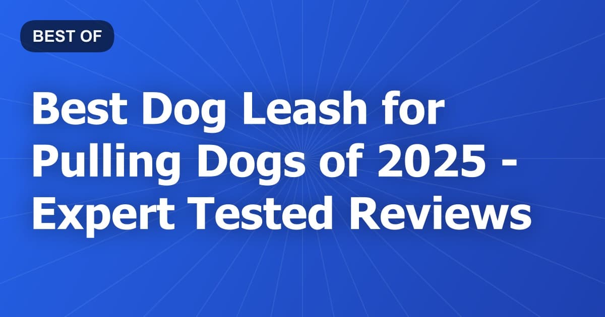 Best Dog Leash for Pulling Dogs of 2026 - Expert Tested Reviews