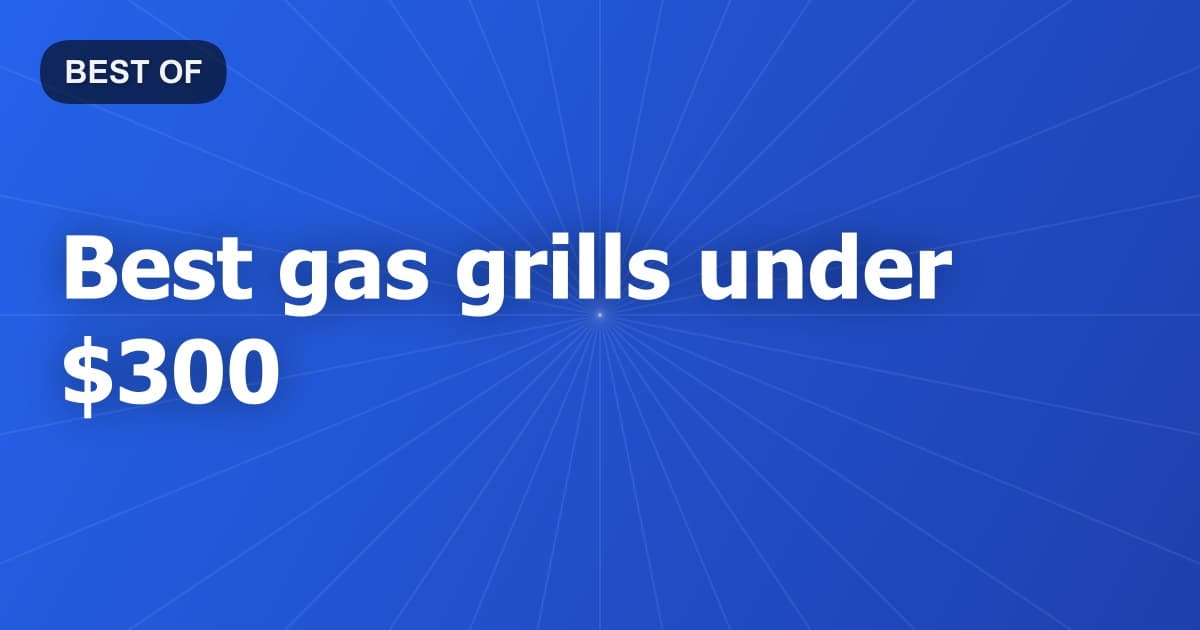Best gas grills under $300