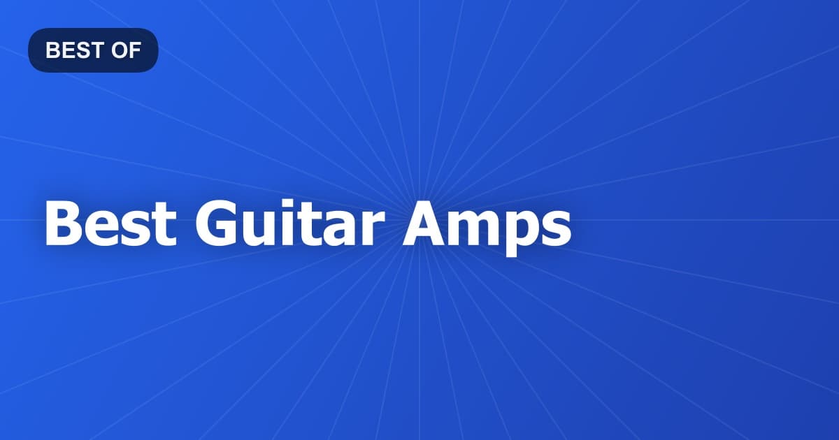 Best Guitar Amps