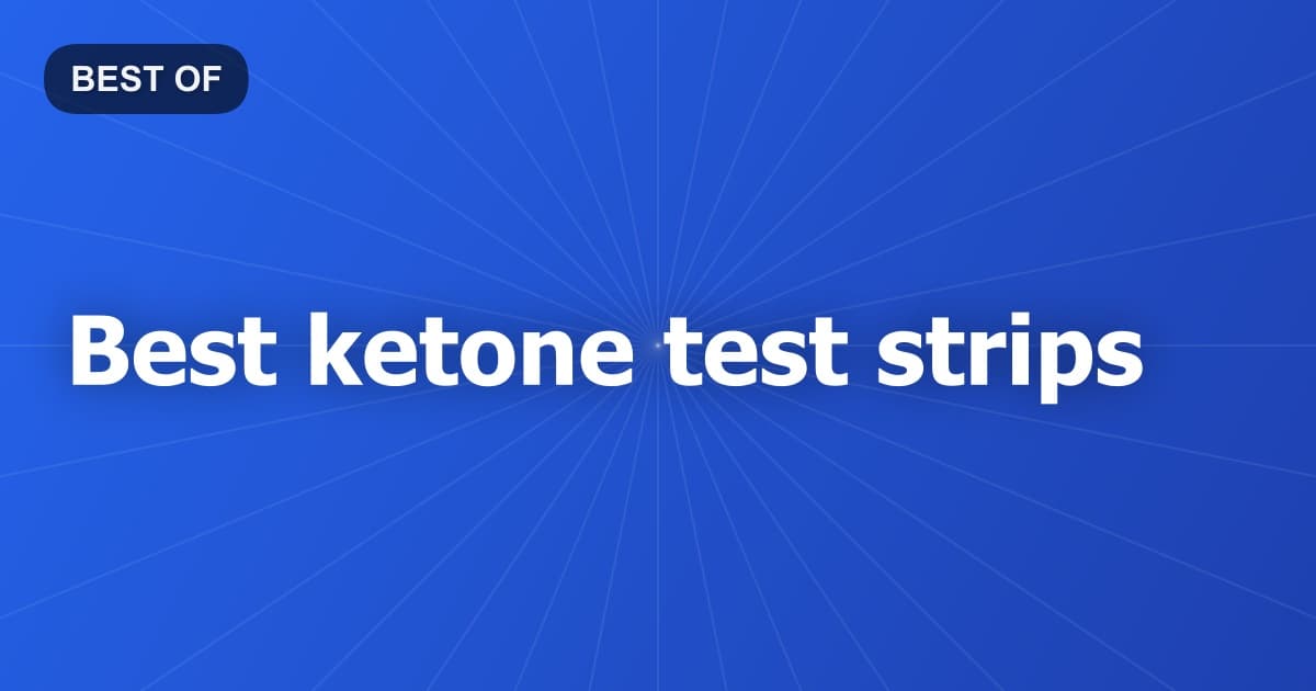 Best ketone test strips