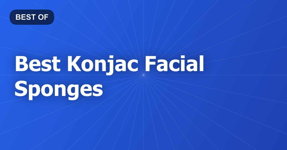 Best Konjac Facial Sponges