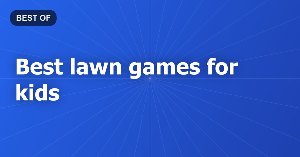 Best lawn games for kids