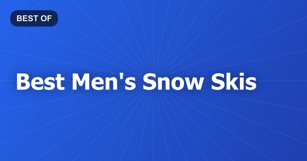 Best Men's Snow Skis
