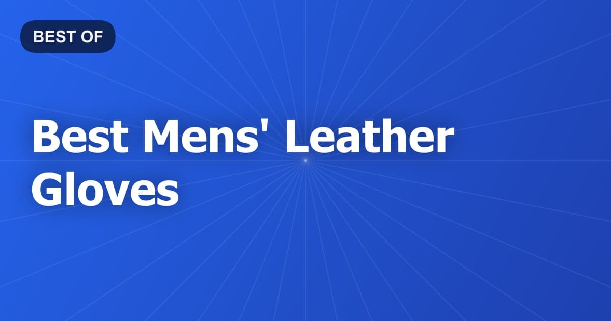 Best Mens' Leather Gloves