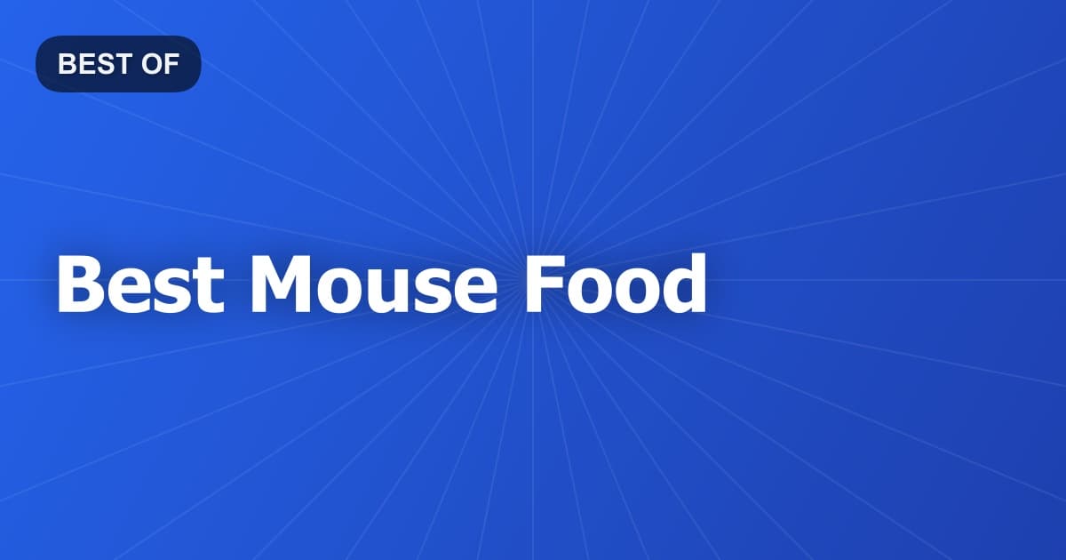 Best Mouse Food