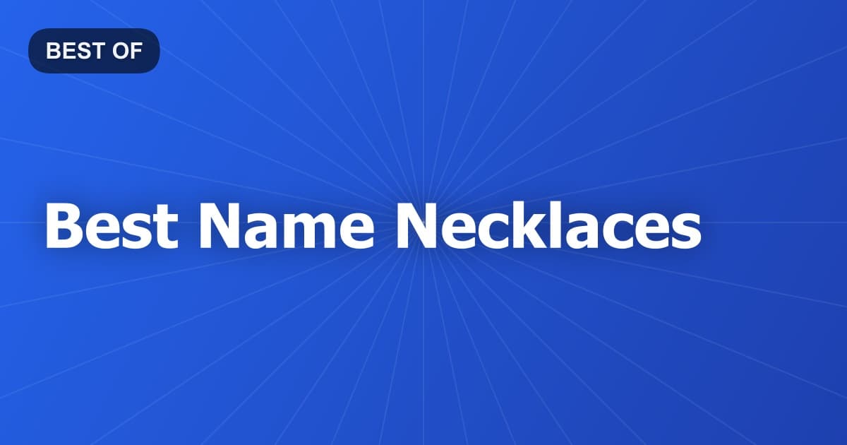 Best Name Necklaces