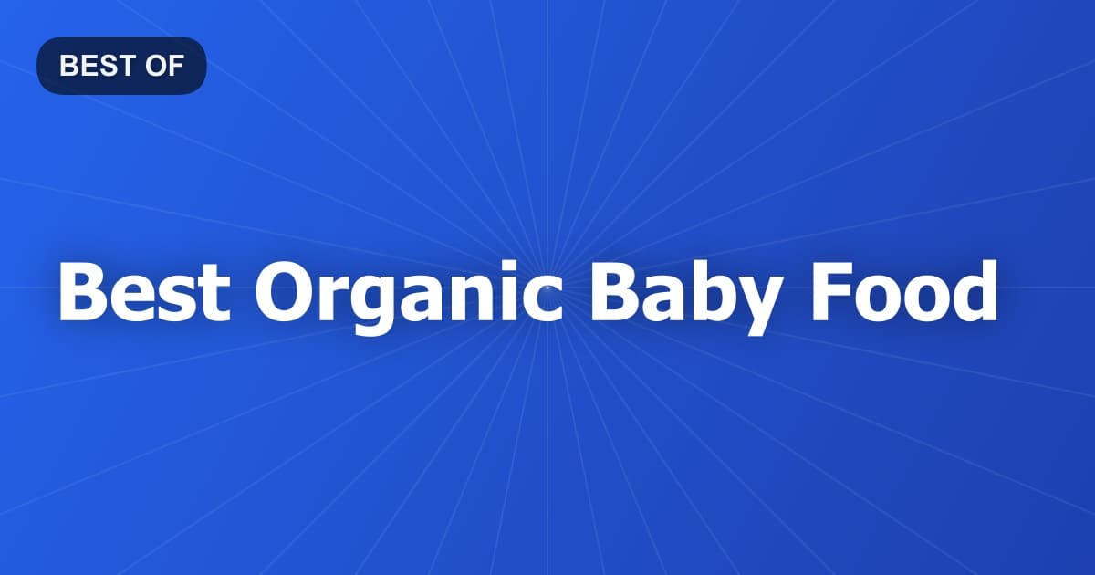 Best Organic Baby Food