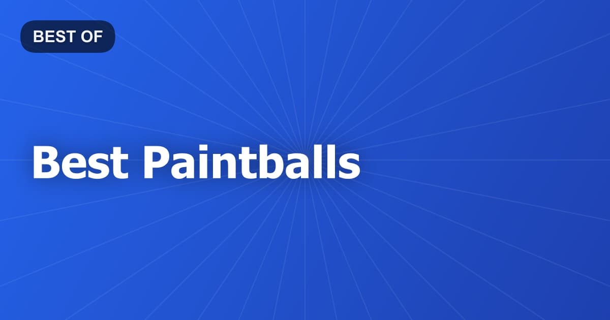 Best Paintballs
