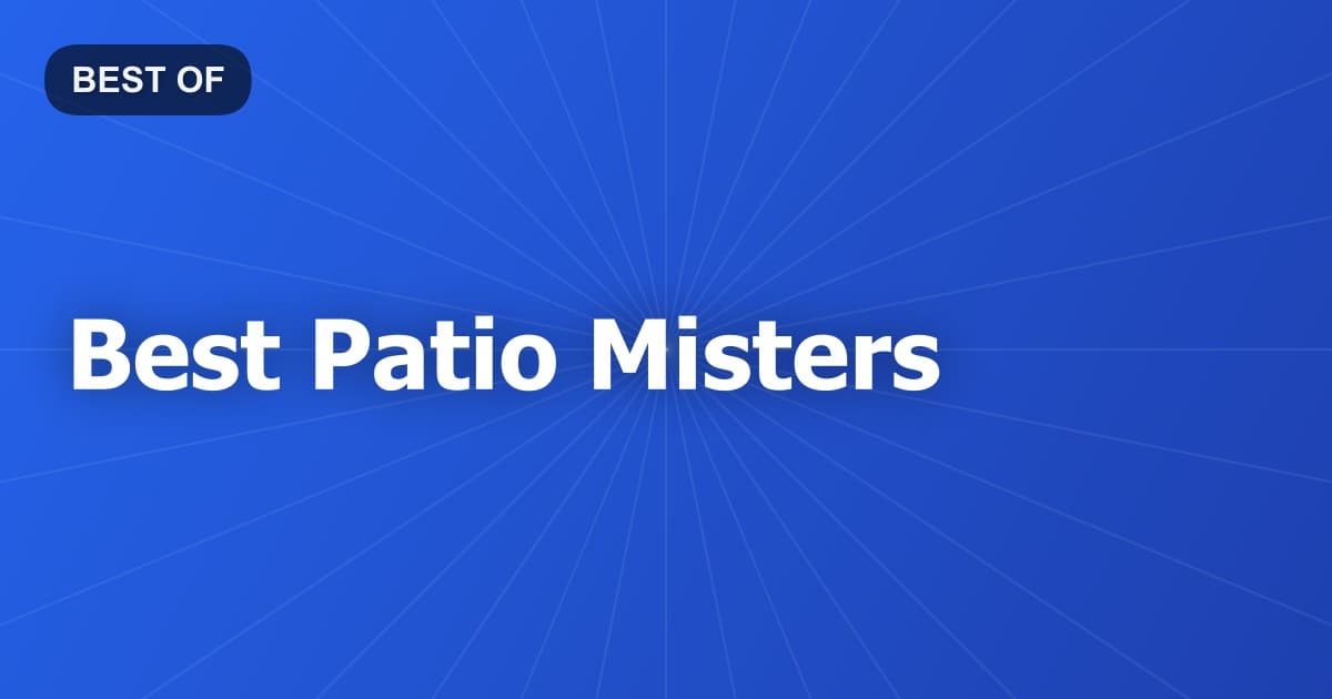 Best Patio Misters