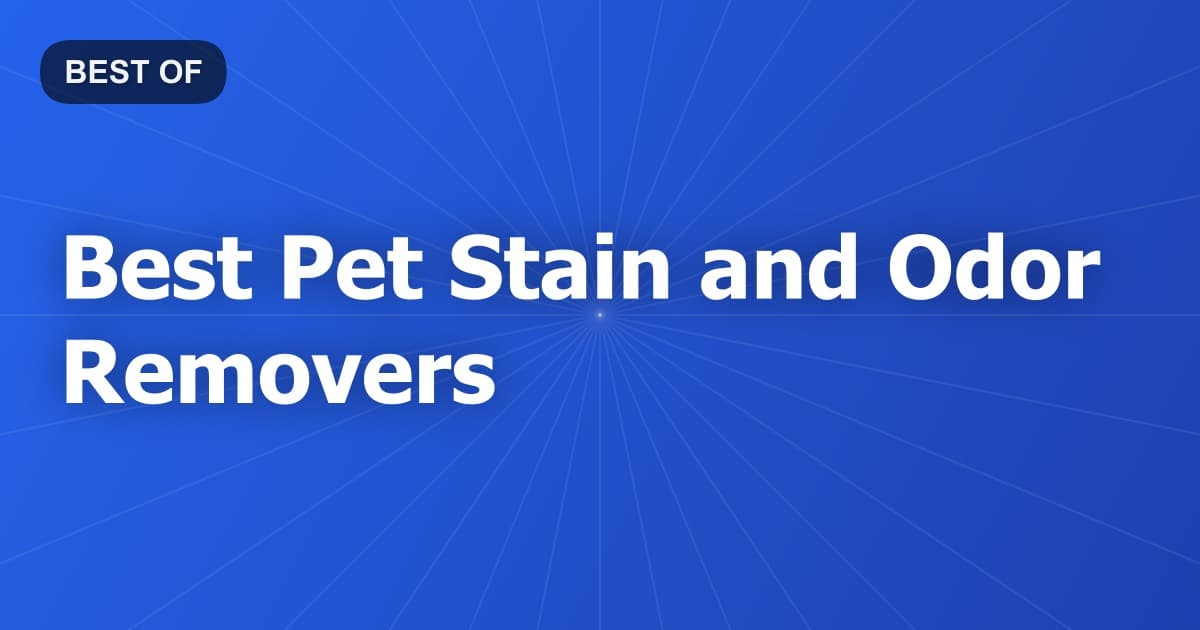 Best Pet Stain and Odor Removers