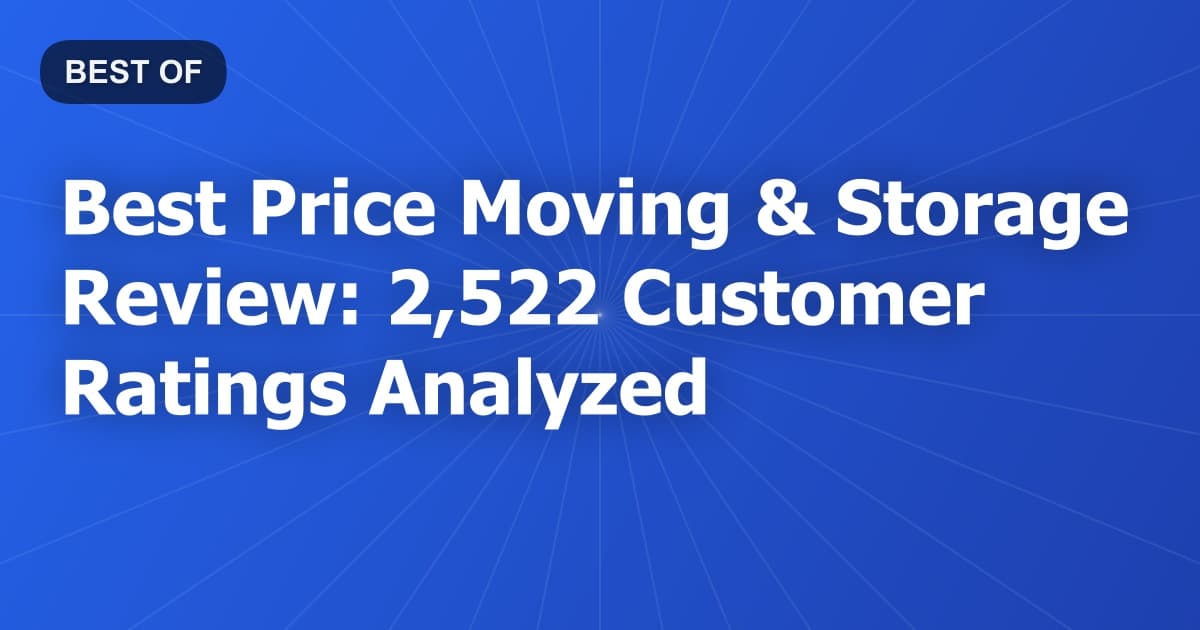 Best Price Moving & Storage Review: 2,522 Customer Ratings Analyzed