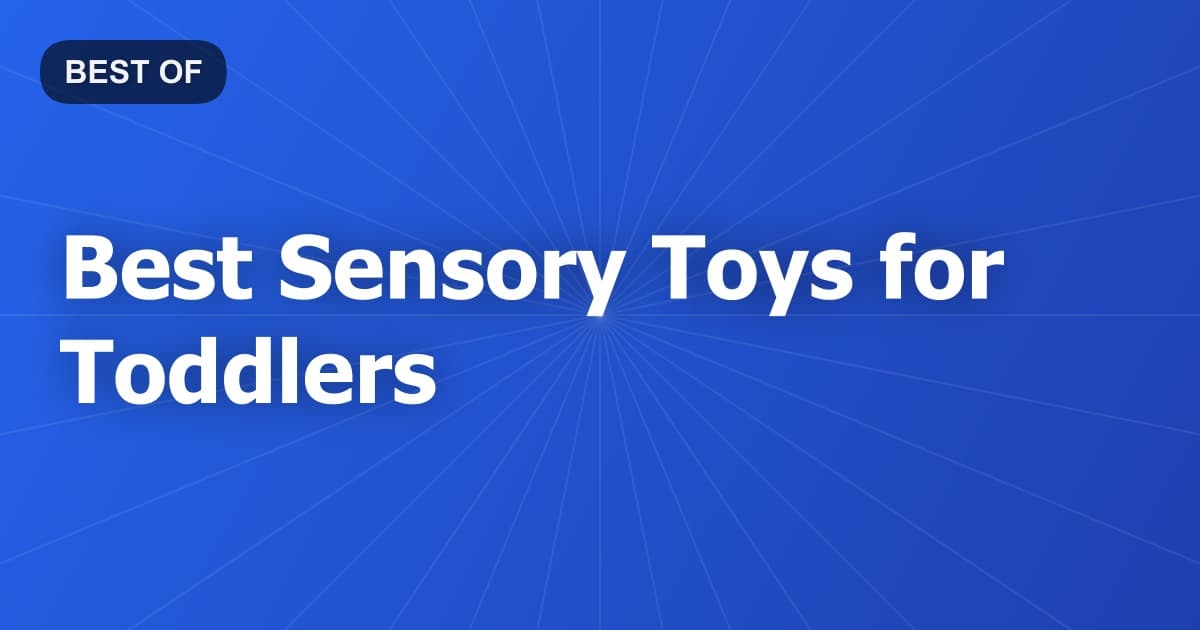 Best Sensory Toys for Toddlers
