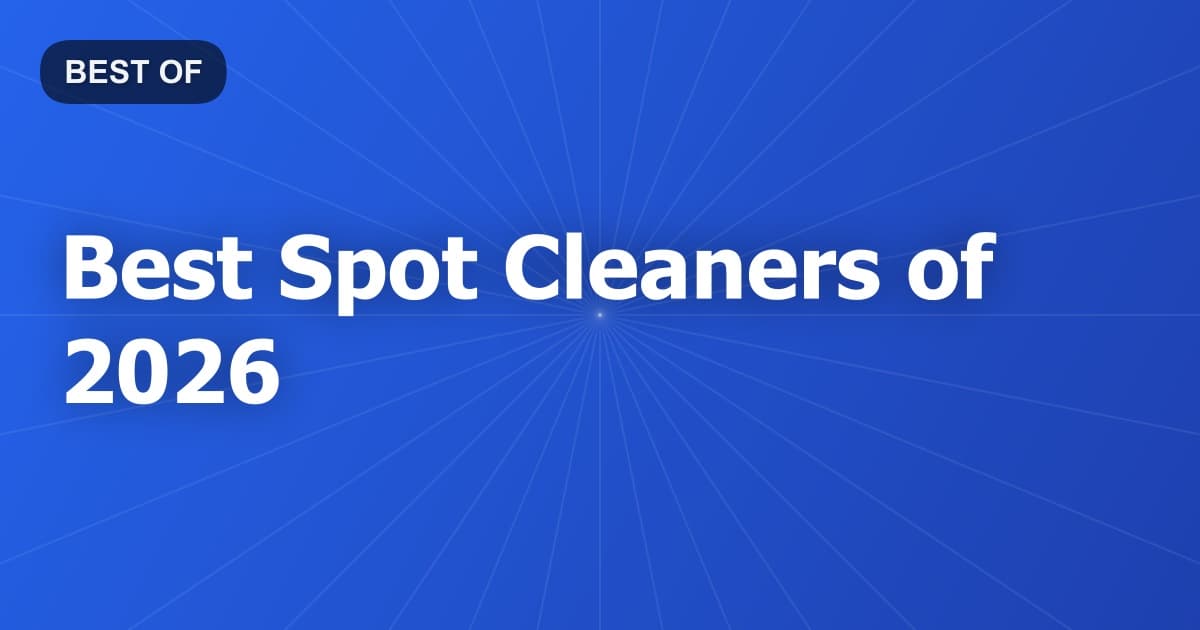 Best Spot Cleaners of 2026