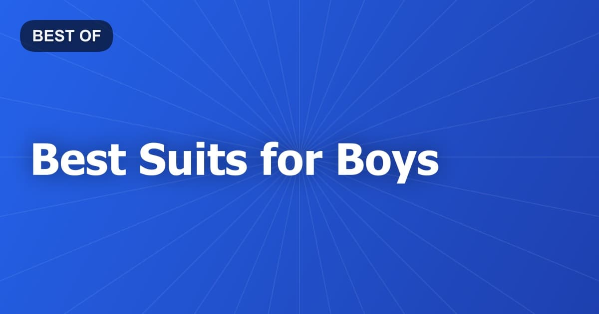 Best Suits for Boys