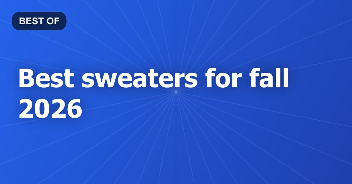 Best sweaters for fall 2026
