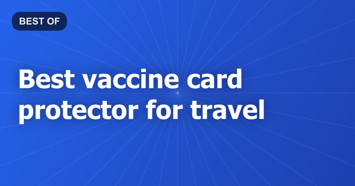 Best vaccine card protector for travel