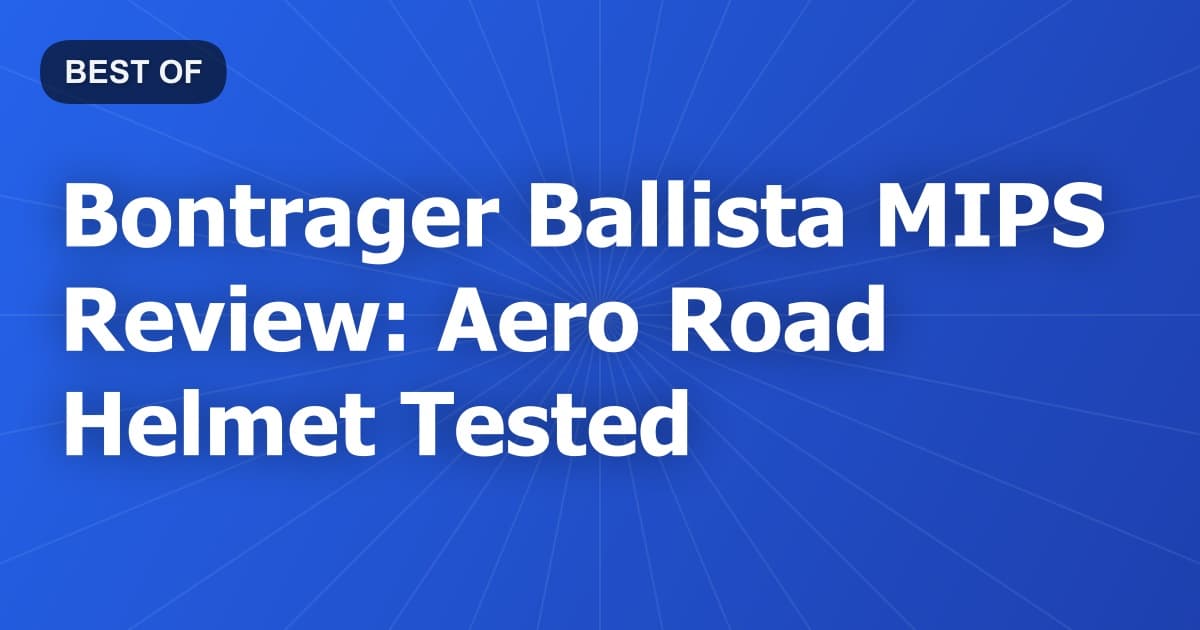 Bontrager Ballista MIPS Review: Aero Road Helmet Tested