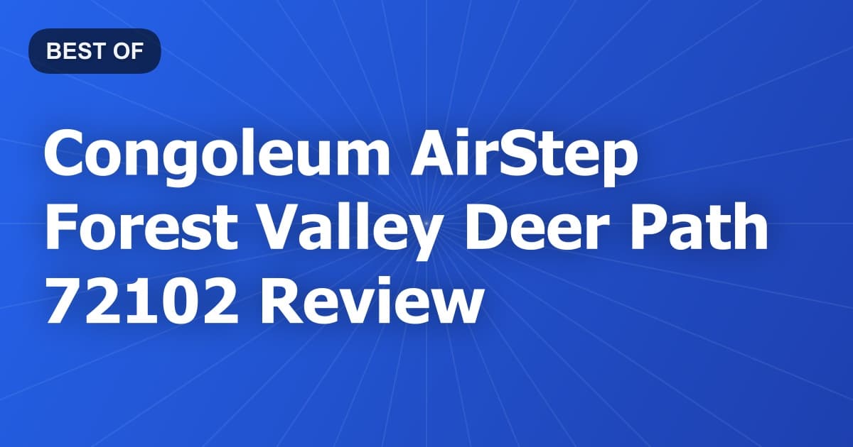 Congoleum AirStep Forest Valley Deer Path 72102 Review