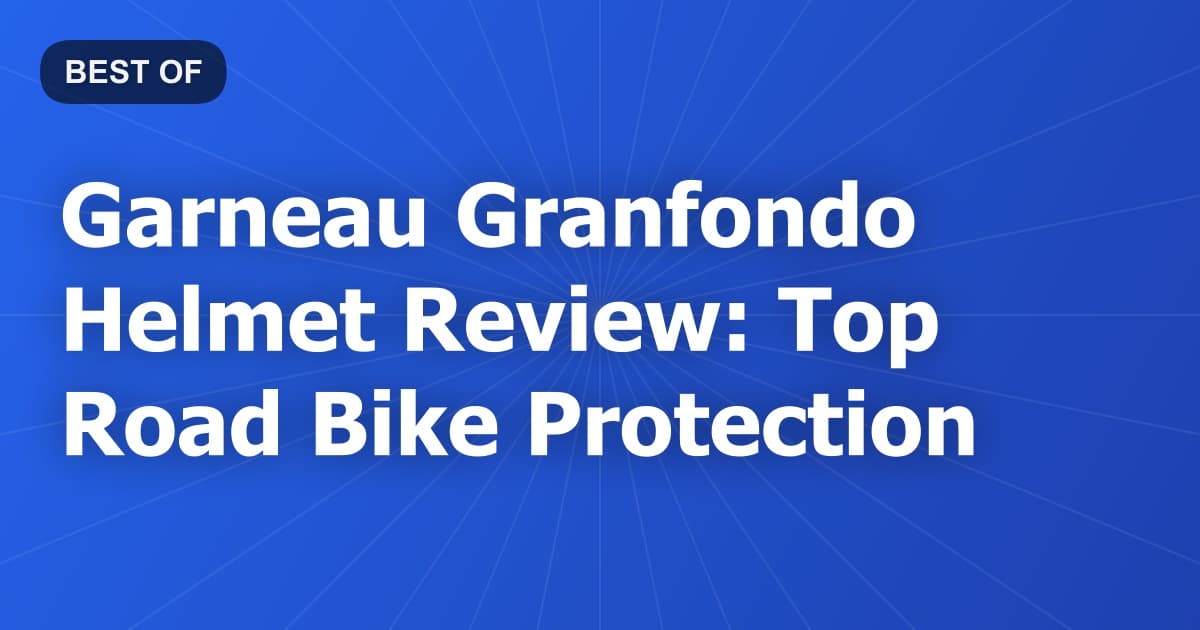 Garneau Granfondo Helmet Review: Top Road Bike Protection