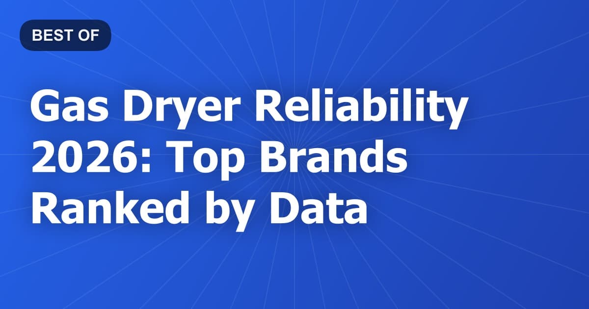 Gas Dryer Reliability 2026: Top Brands Ranked by Data