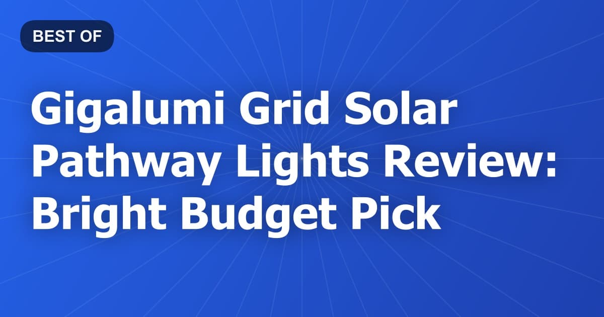 Gigalumi Grid Solar Pathway Lights Review: Bright Budget Pick