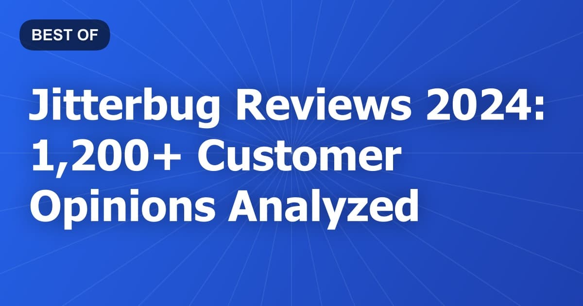 Jitterbug Reviews 2024: 1,200+ Customer Opinions Analyzed