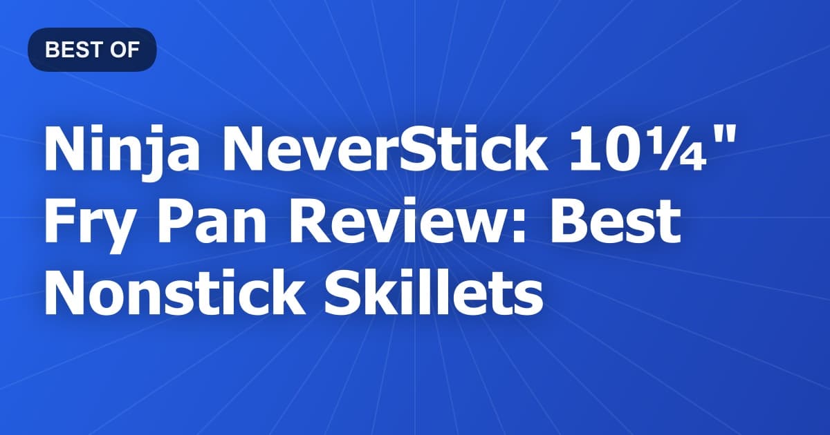 Ninja NeverStick 10¼" Fry Pan Review: Best Nonstick Skillets