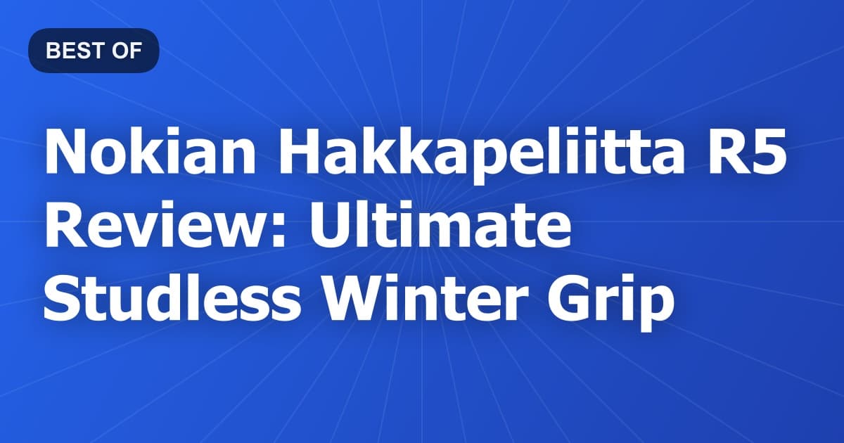 Nokian Hakkapeliitta R5 Review: Ultimate Studless Winter Grip
