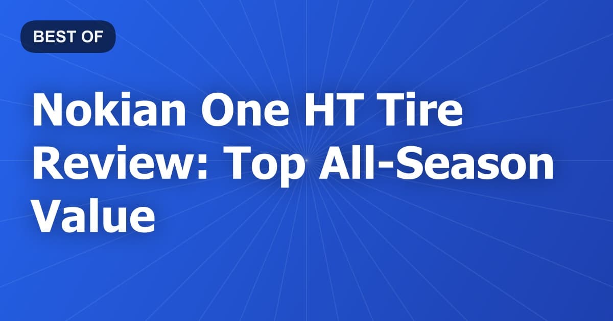 Nokian One HT Tire Review: Top All-Season Value