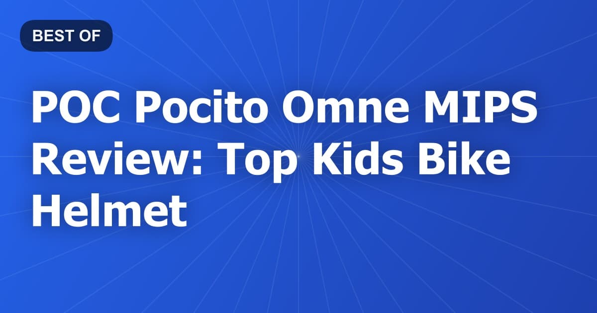 POC Pocito Omne MIPS Review: Top Kids Bike Helmet