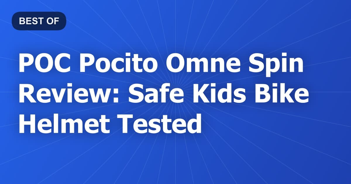 POC Pocito Omne Spin Review: Safe Kids Bike Helmet Tested