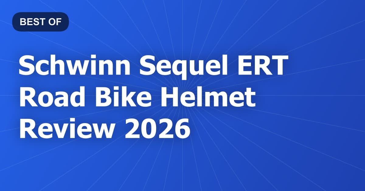 Schwinn Sequel ERT Road Bike Helmet Review 2026