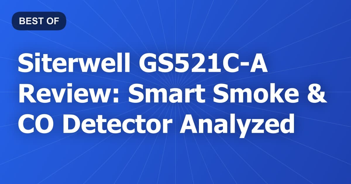 Siterwell GS521C-A Review: Smart Smoke & CO Detector Analyzed
